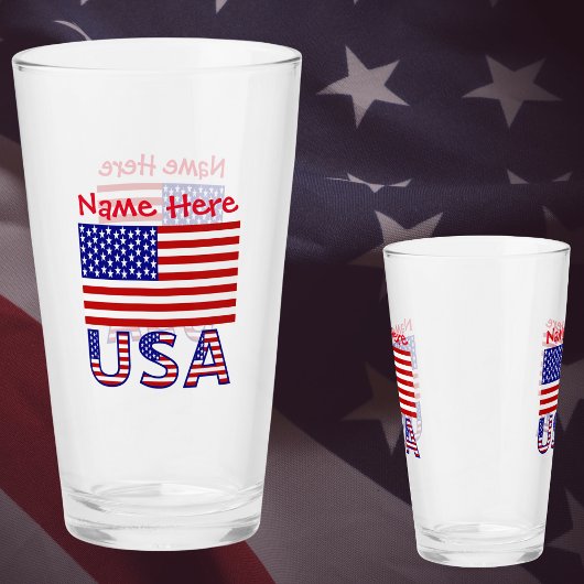 アメリカ合衆国 アメリカ 国旗 赤 カスタマイズ タンブラーグラス