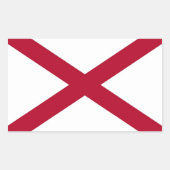 アメリカ合衆国,アラバマ州旗の付いた長方形シール 長方形シール (正面)