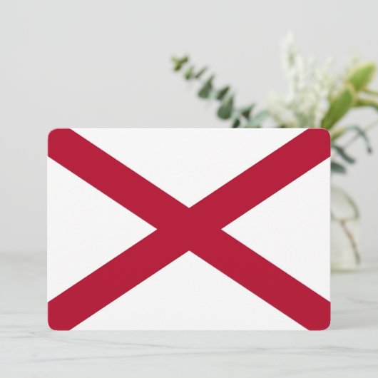 アメリカ合衆国,アラバマ州旗を持つ愛国的な招待状 招待状 (スタンド正面)