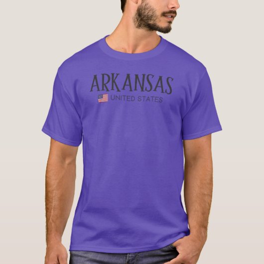 アメリカ合衆国 アーカンソー州 オーバーサイズ Tシャツ (正面)