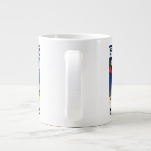 アメリカ合衆国,ウィンタースポーツアットヨセミテポスターヨセミテ ジャンボコーヒーマグカップ (裏面)