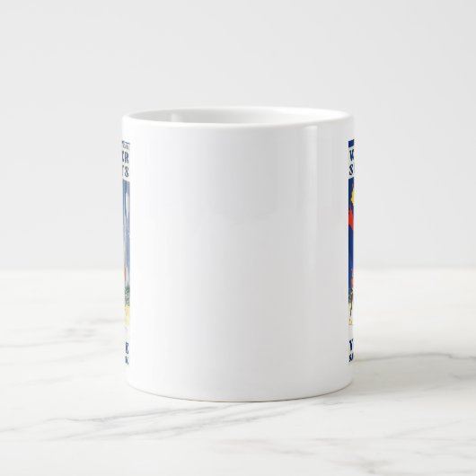 アメリカ合衆国,ウィンタースポーツアットヨセミテポスターヨセミテ ジャンボコーヒーマグカップ (正面)