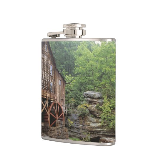 アメリカ合衆国、ウェストバージニア、バブコックSP.グレー素朴ド フラスク (左)