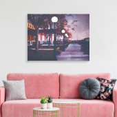 アメリカ合衆国，エリス島，自由のポートレート キャンバスプリント (インサイチュ (リビング))