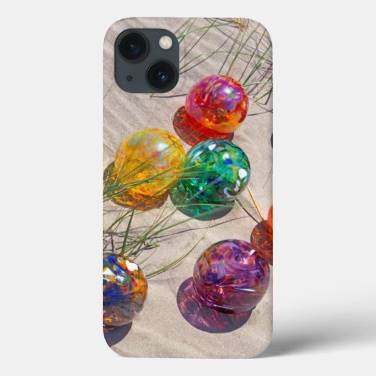 アメリカ合衆国 オレゴン州。カラフルなガラス玉が砂丘に Case-Mate iPhoneケース (裏面)