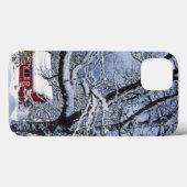 アメリカ合衆国、オレゴン州、クラカマス郡。新雪が Case-Mate iPhoneケース (裏面 (横))