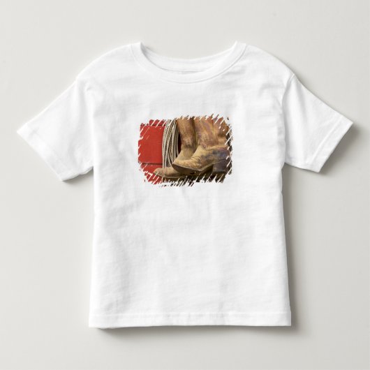アメリカ合衆国, オレゴン州, セネカ, ポンデローサ牧場。クローズアップ トドラーTシャツ (正面)