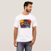 アメリカ合衆国, オレゴン州, 紫色の抽象的なクローズアップ Tシャツ (正面フル)