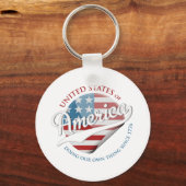 アメリカ合衆国 キーホルダー (正面)