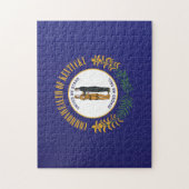 アメリカ合衆国，ケンタッキー州旗 ジグソーパズル (縦)