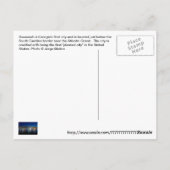 アメリカ合衆国，ゲオリガ，サバンナ ポストカード (裏面)