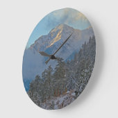 アメリカ合衆国，コロラド，マウンテンインエステスパーク ラージ壁時計 (傾斜)