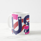 アメリカ合衆国 コーヒーマグカップ (正面左)