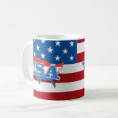 アメリカ合衆国 コーヒーマグカップ (正面左)