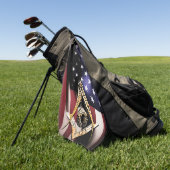 アメリカ合衆国 ゴルフタオル (グリーン)