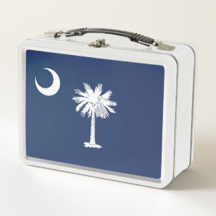 アメリカ合衆国，サウスカロライナ州の州旗 メタルランチボックス
