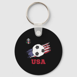 アメリカ合衆国 サッカー アメリカンフットボール USA フットボール キーホルダー