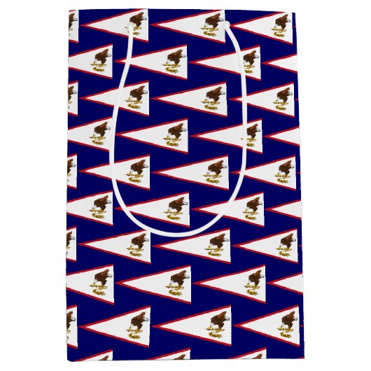 アメリカ合衆国，サモアとの抱き枕 ミディアムペーパーバッグ (正面)