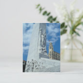 アメリカ合衆国，サンアントニオ，テキサス州，アラモ広場の墓碑 ポストカード (スタンド正面)