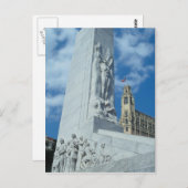 アメリカ合衆国，サンアントニオ，テキサス州，アラモ広場の墓碑 ポストカード (正面/裏面)