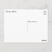 アメリカ合衆国,シカゴイリノイ統一された( IL )州 ポストカード (裏面)