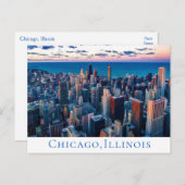 アメリカ合衆国,シカゴイリノイ統一された( IL )州 ポストカード (正面/裏面)