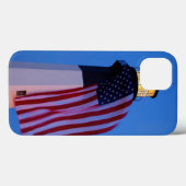 アメリカ合衆国, ジョージア州, タイビーアイランド, 旗がはためく 2 Case-Mate iPhoneケース (裏面 (横))