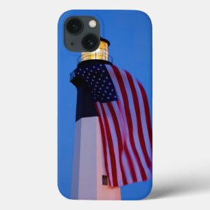 アメリカ合衆国, ジョージア州, タイビーアイランド, 旗がはためく 2 iPhone 13ケース