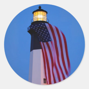アメリカ合衆国, ジョージア州, タイビー島, 旗がはためく 2 ラウンドシール