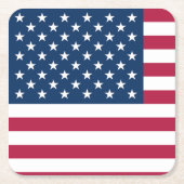 アメリカ合衆国 スクエアペーパーコースター (正面)