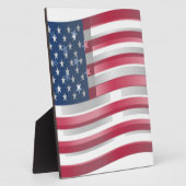 アメリカ合衆国：ストライプデザインの星とはっきりした星 フォトプラーク (側面)