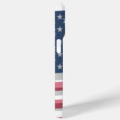 アメリカ合衆国:ストライプデザインの星とはっきりした星 Case-Mate iPhoneケース (裏面 / 右)