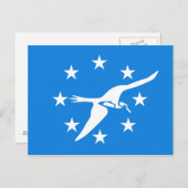 アメリカ合衆国,テキサス州,コーパス・クリスティ国旗を掲げた葉書 ポストカード (正面/裏面)