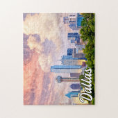 アメリカ合衆国，テキサス州，ビューティフルダウンタウンダラス ジグソーパズル (縦)