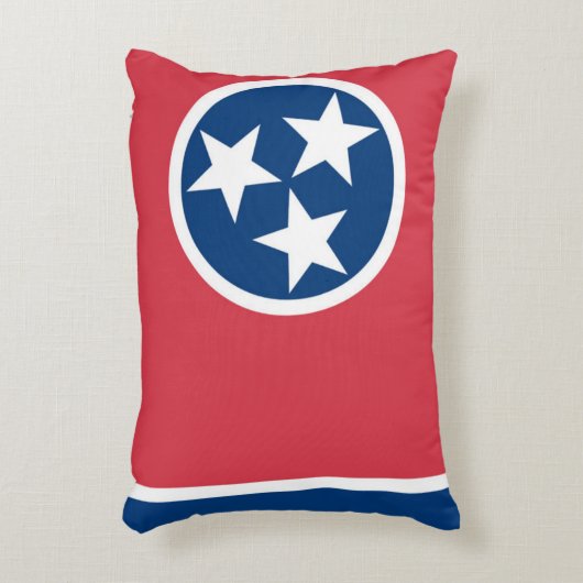 アメリカ合衆国，テネシー州の国旗 アクセントクッション (正面(垂直))