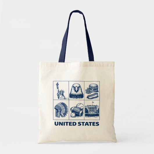 アメリカ合衆国 トートバッグ (正面)