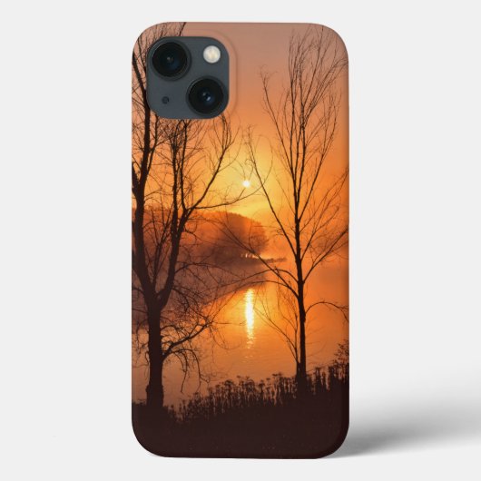アメリカ合衆国、ニューイングランド、メイン州。秋の日の出 Case-Mate iPhoneケース (裏面)