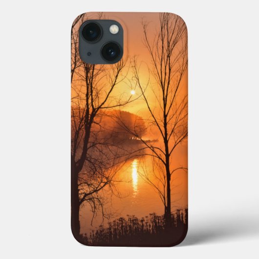 アメリカ合衆国、ニューイングランド、メイン州。秋の日の出 Case-Mate iPhoneケース (裏面)