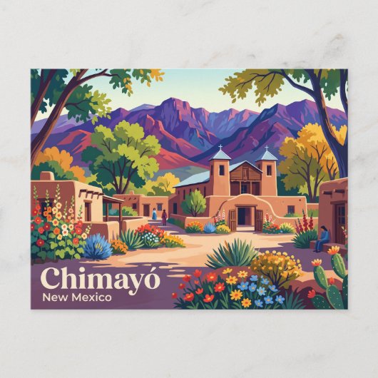 アメリカ合衆国 ニューメキシコ州チマヨ ポストカード (正面)