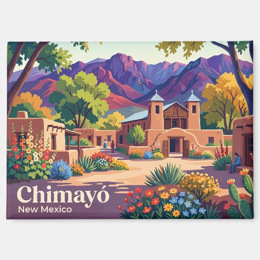 アメリカ合衆国 ニューメキシコ州チマヨ マグネット (正面)