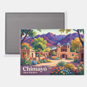 アメリカ合衆国 ニューメキシコ州チマヨ マグネット (正面/裏面)