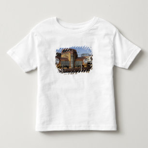 アメリカ合衆国 ニューメキシコ州トゥカムカリ。ルート66。 トドラーTシャツ