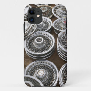 アメリカ合衆国, ニューメキシコ州, プリューイット: 自動車のホイールキャップ / ルート66 iPhone 11 ケース