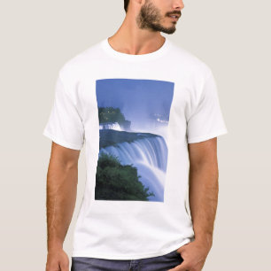 アメリカ合衆国、ニューヨーク州、ナイアガラの滝。アメリカ滝入り口 Tシャツ