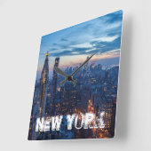 アメリカ合衆国,ニューヨーク市 スクエア壁時計 (傾斜)