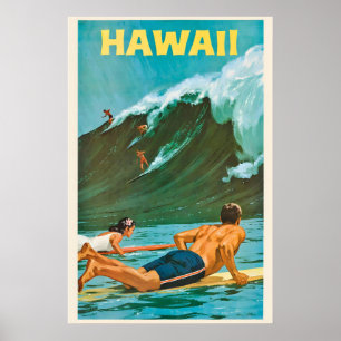 アメリカ合衆国 ハワイ州 伝統的な旅行 ポスター