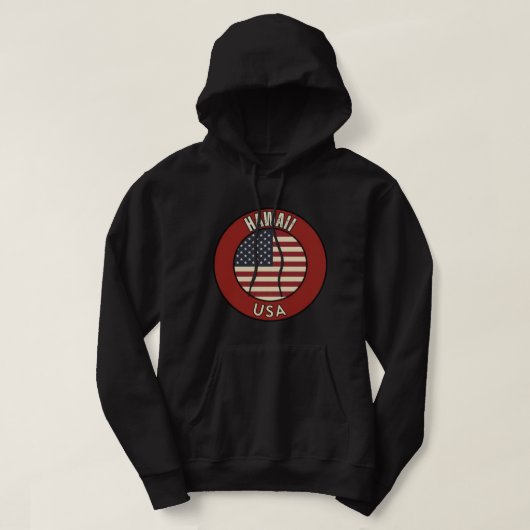 アメリカ合衆国 ハワイ パーカ (デザイン正面)
