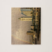 アメリカ合衆国,ハワイ,ホノルル上の虹 ジグソーパズル (縦)