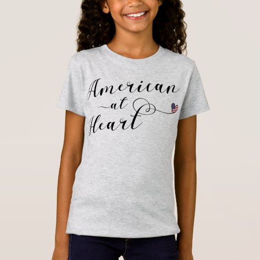 アメリカ合衆国，ハートティー Tシャツ (正面)