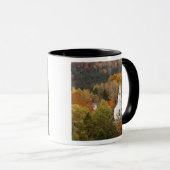 アメリカ合衆国,バーモント,教会付き秋の風景 マグカップ (正面右)